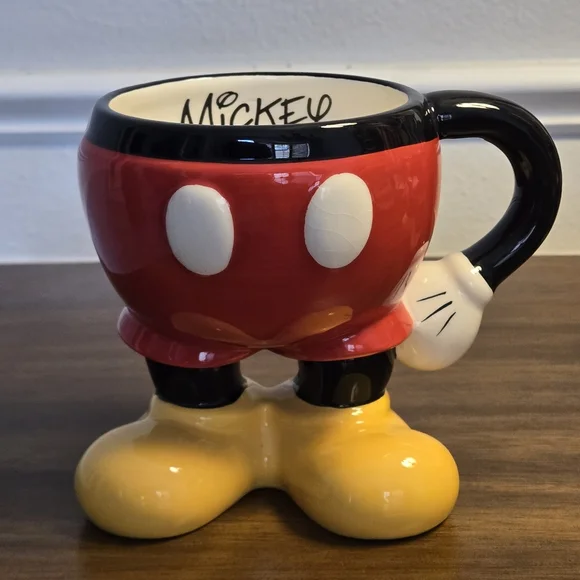 DISNEY PARKS Mickey and Minnie Mouse HALF BODY MUGS Authentic Original Set (2) - Picture 3 of 15
